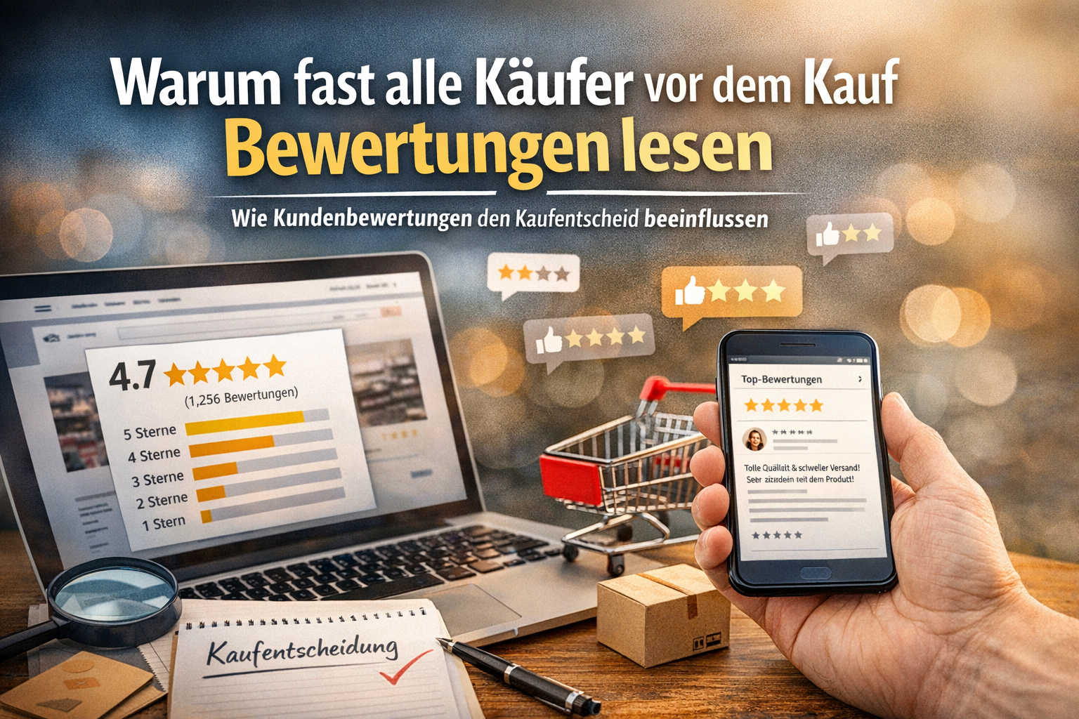 Warum über 90% aller Käufer Online-Bewertungen vor dem Kauf lesen