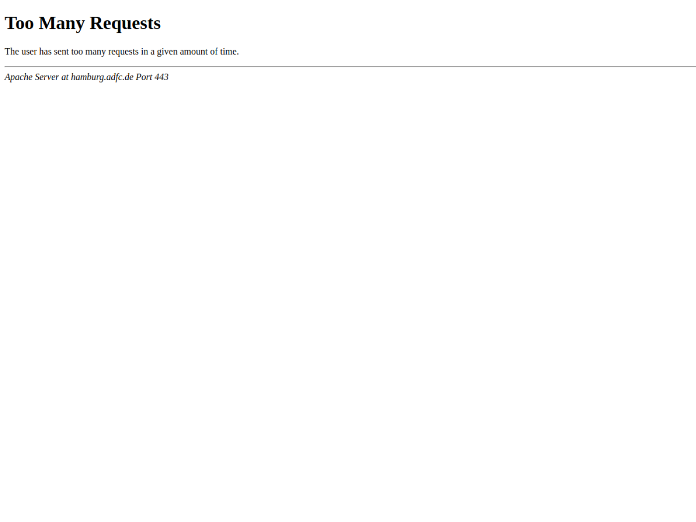 Website-Screenshot von ADFC