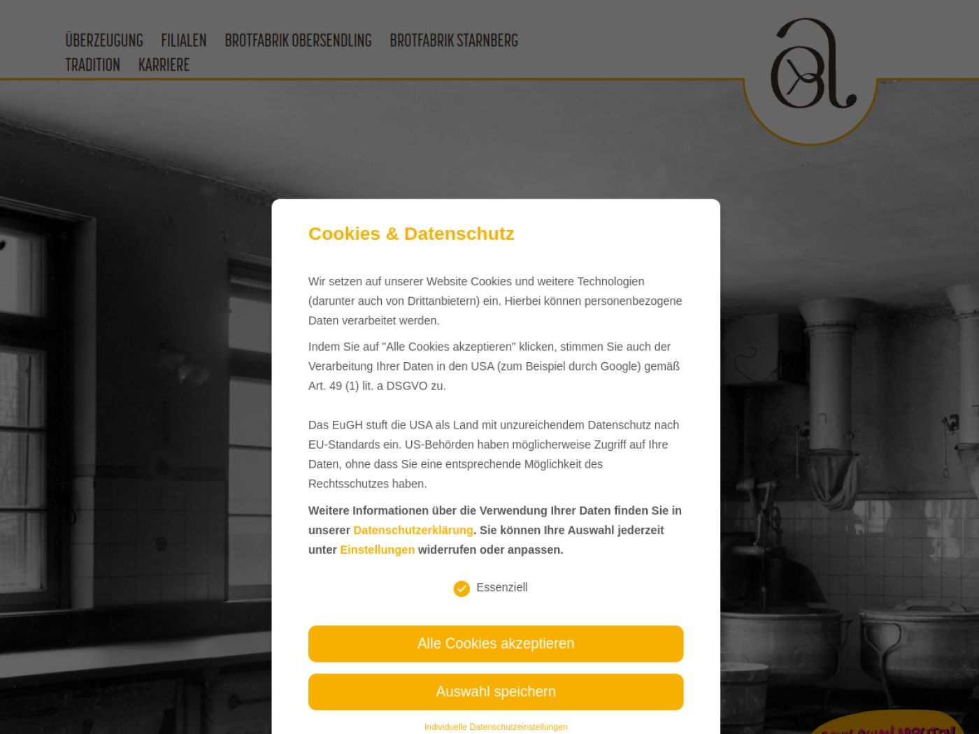 Website-Screenshot von Aumüller
