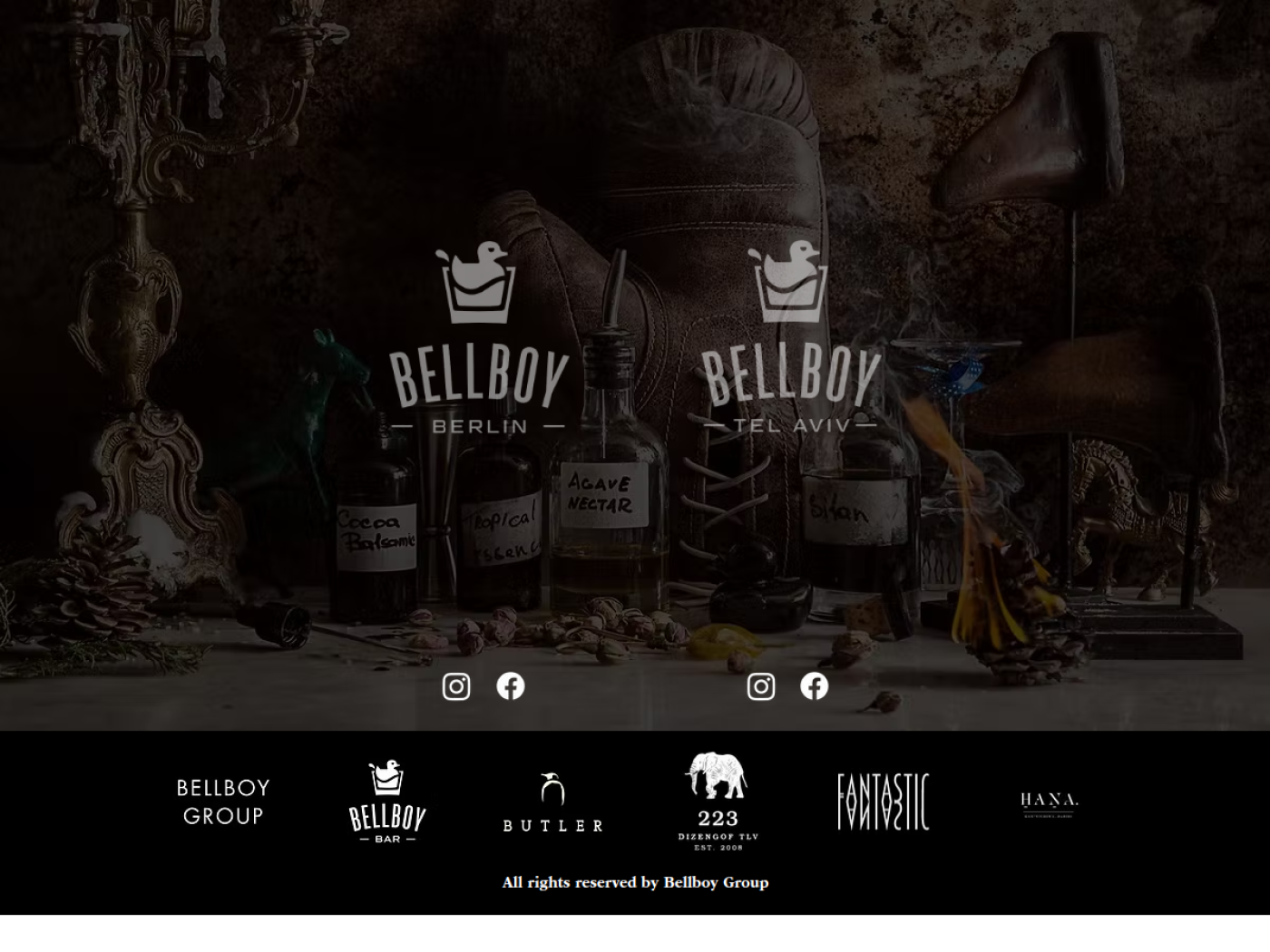 Website-Screenshot von Bellboy Berlin