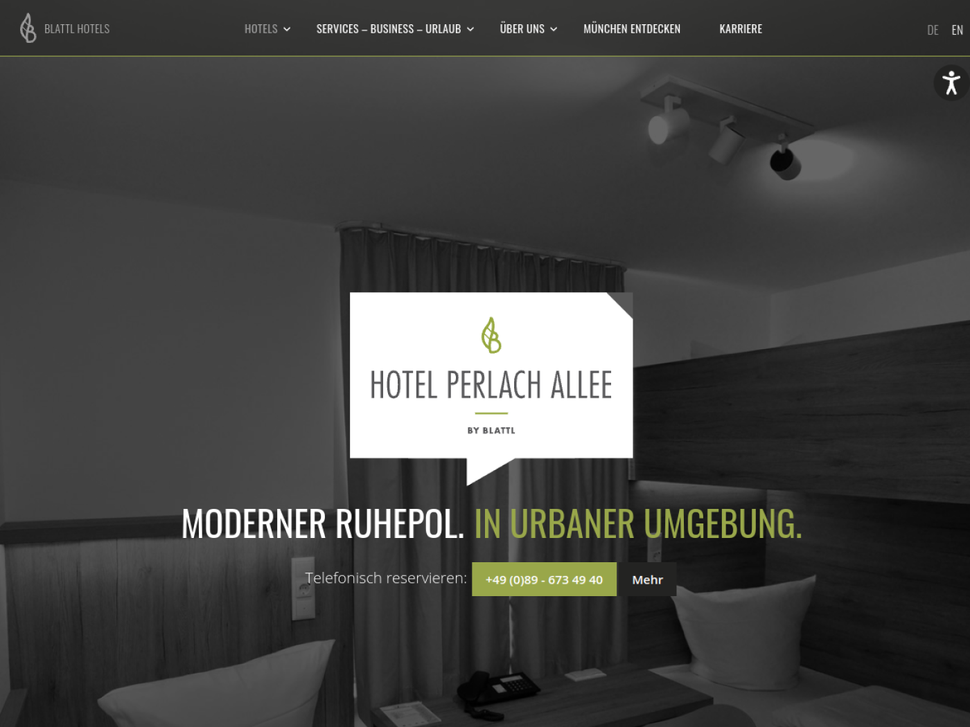 Website-Screenshot von Blattl