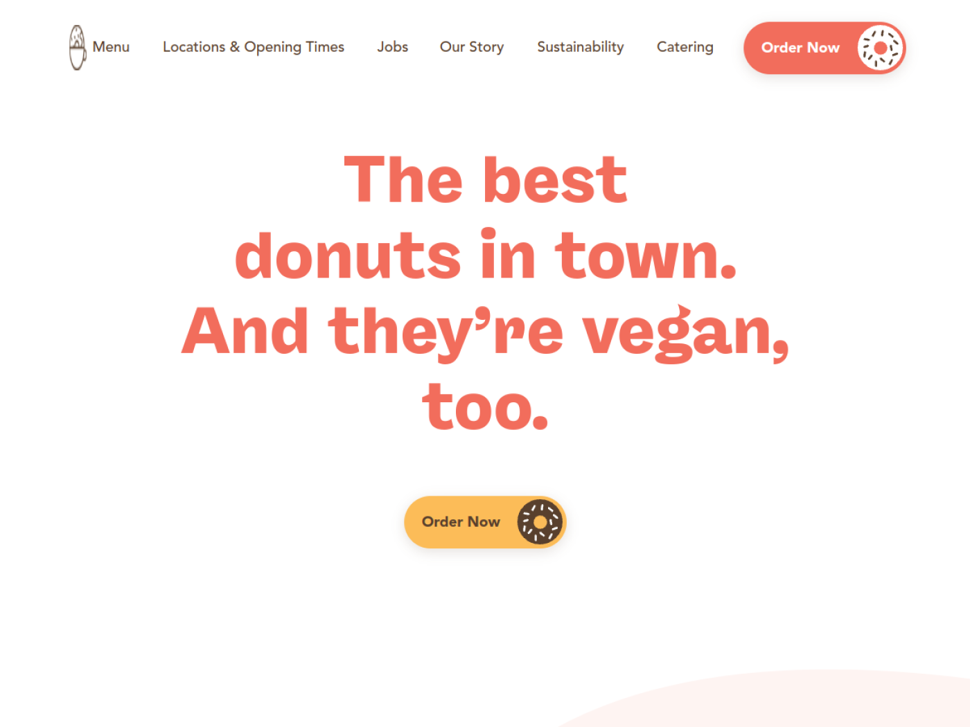 Website-Screenshot von Brammibal's Donuts