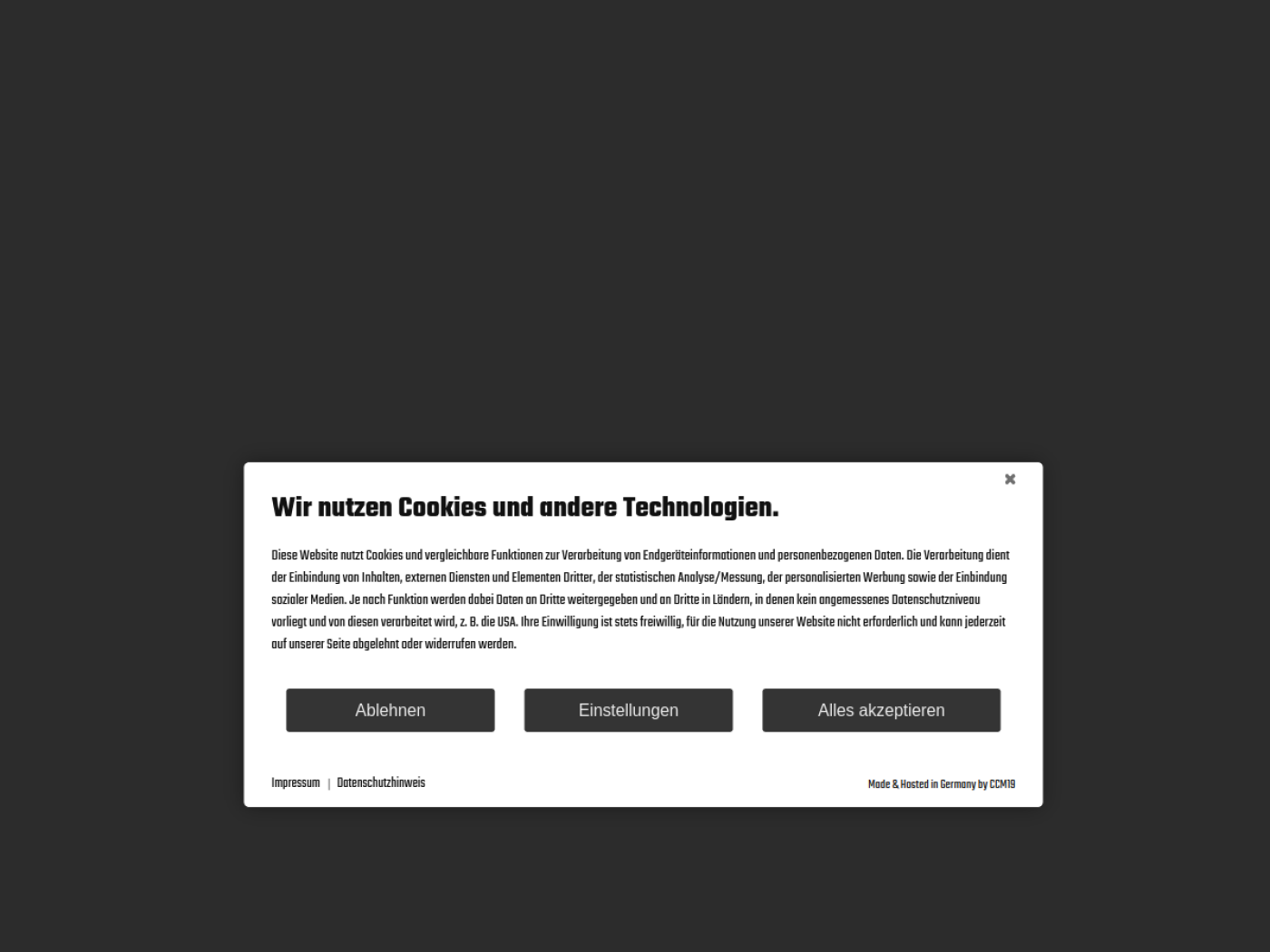Website-Screenshot von Casa Nostra