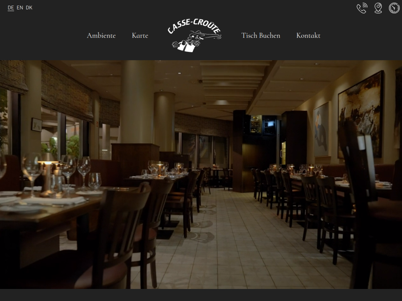 Website-Screenshot von Casse-Croûte