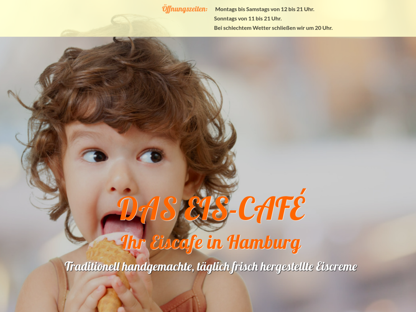 Website-Screenshot von Das Eis-Café