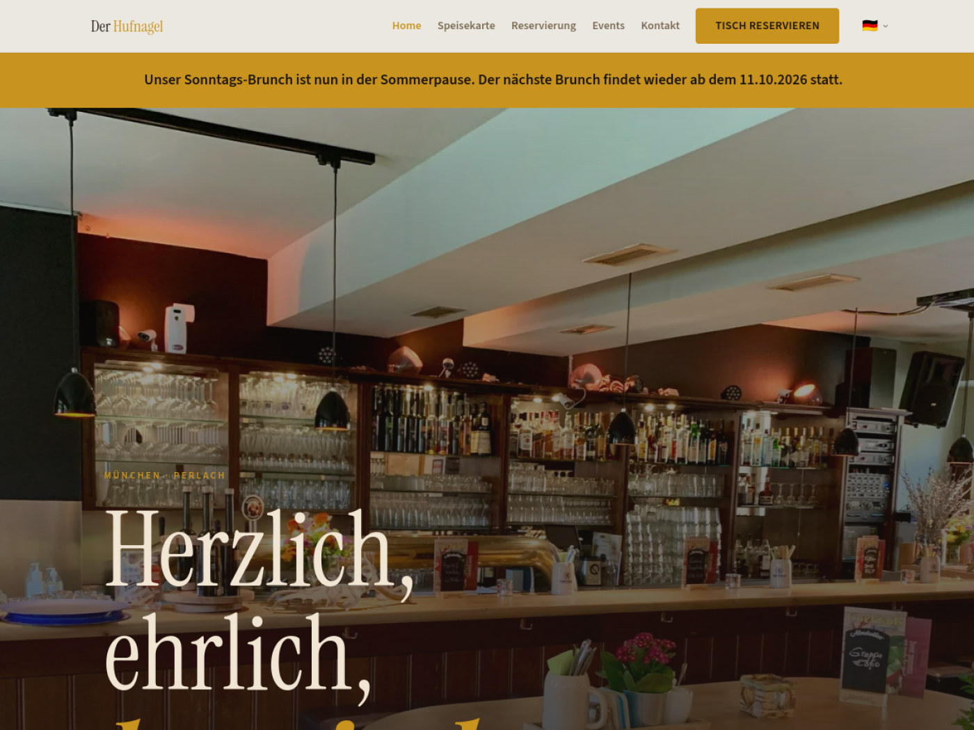 Website-Screenshot von Der Hufnagel