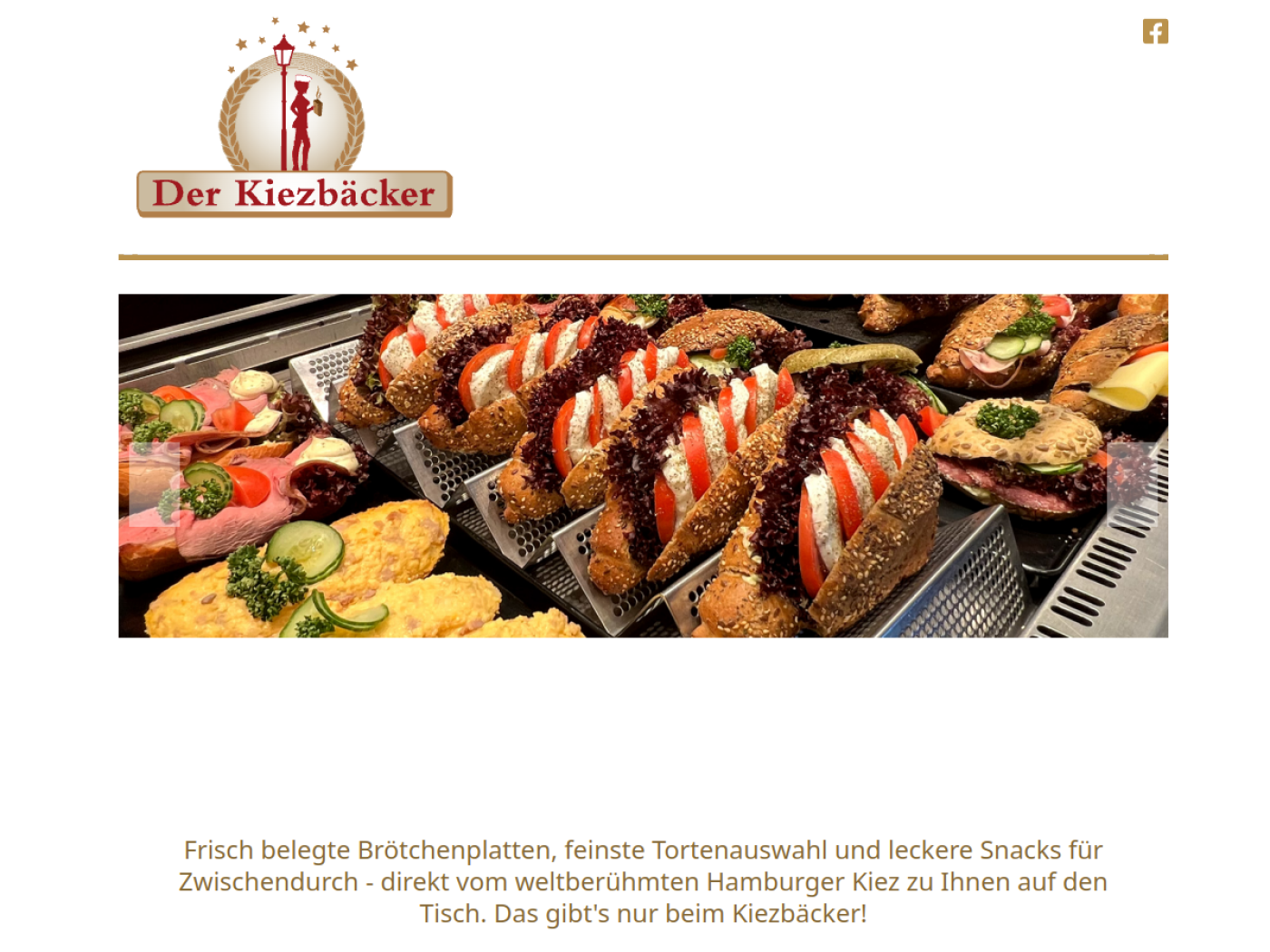 Website-Screenshot von Der Kiezbäcker
