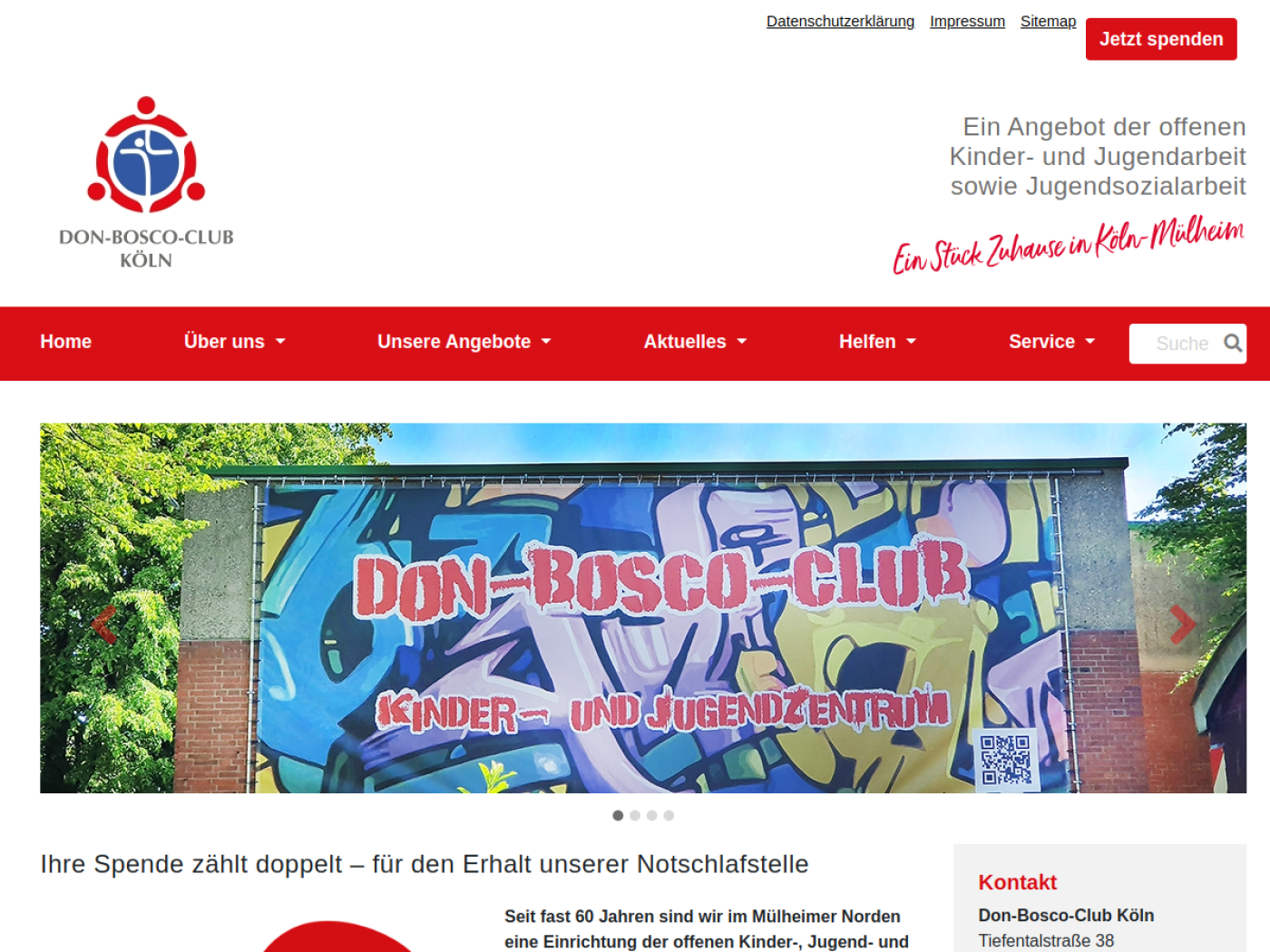 Website-Screenshot von Don-Bosco-Club Köln-Mülheim