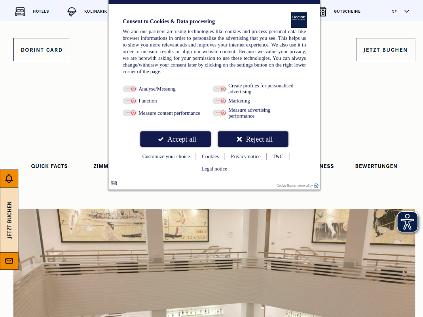 Website-Screenshot von Dorint