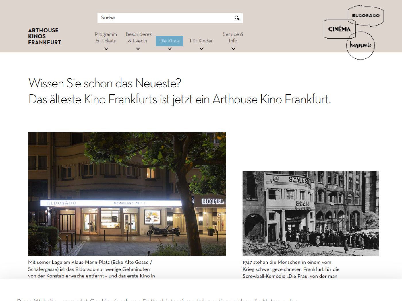 Website-Screenshot von Eldorado