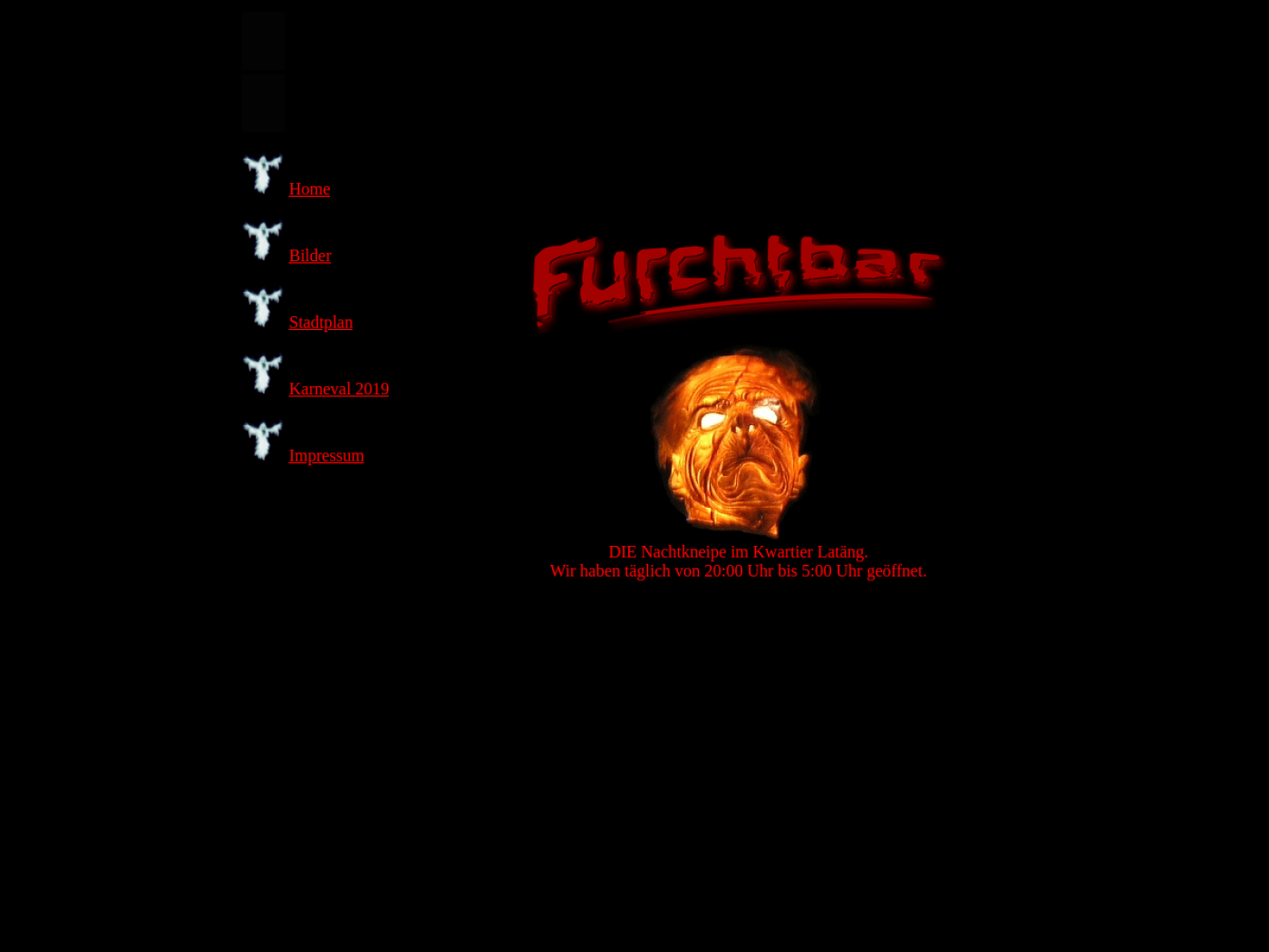 Website-Screenshot von Furchtbar