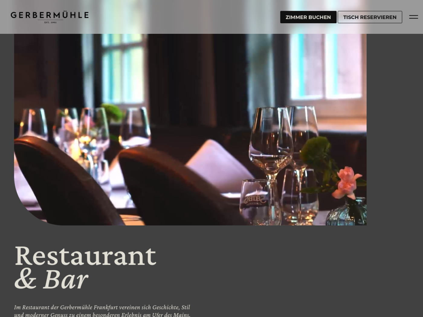 Website-Screenshot von Gerbermühle