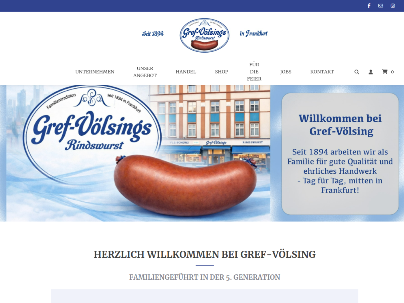 Website-Screenshot von Gref Völsing