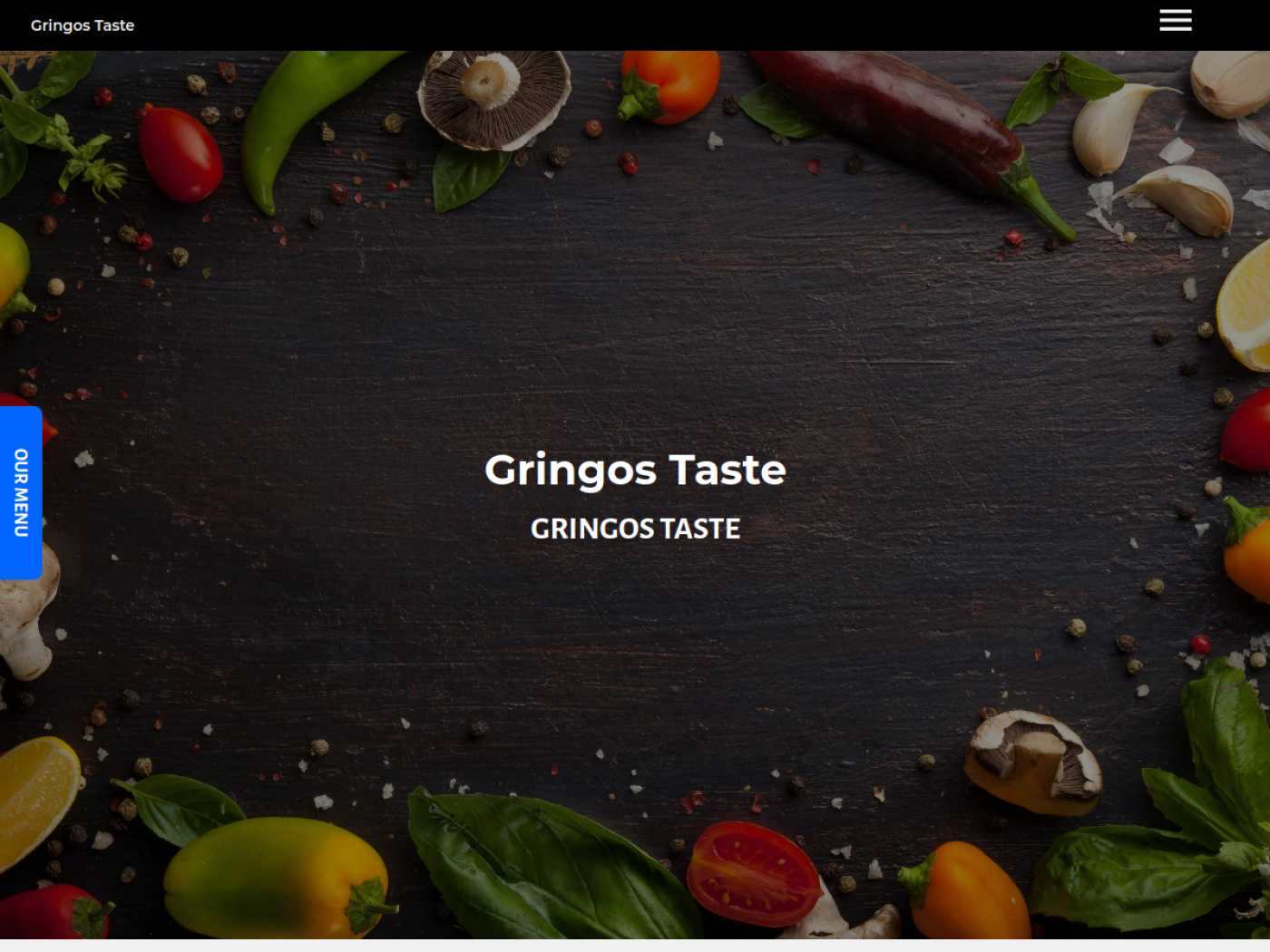 Website-Screenshot von Gringo's Taste