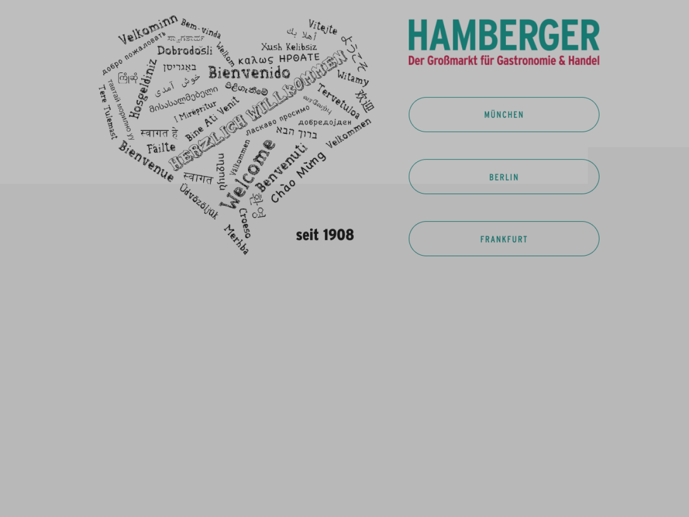 Website-Screenshot von Hamberger