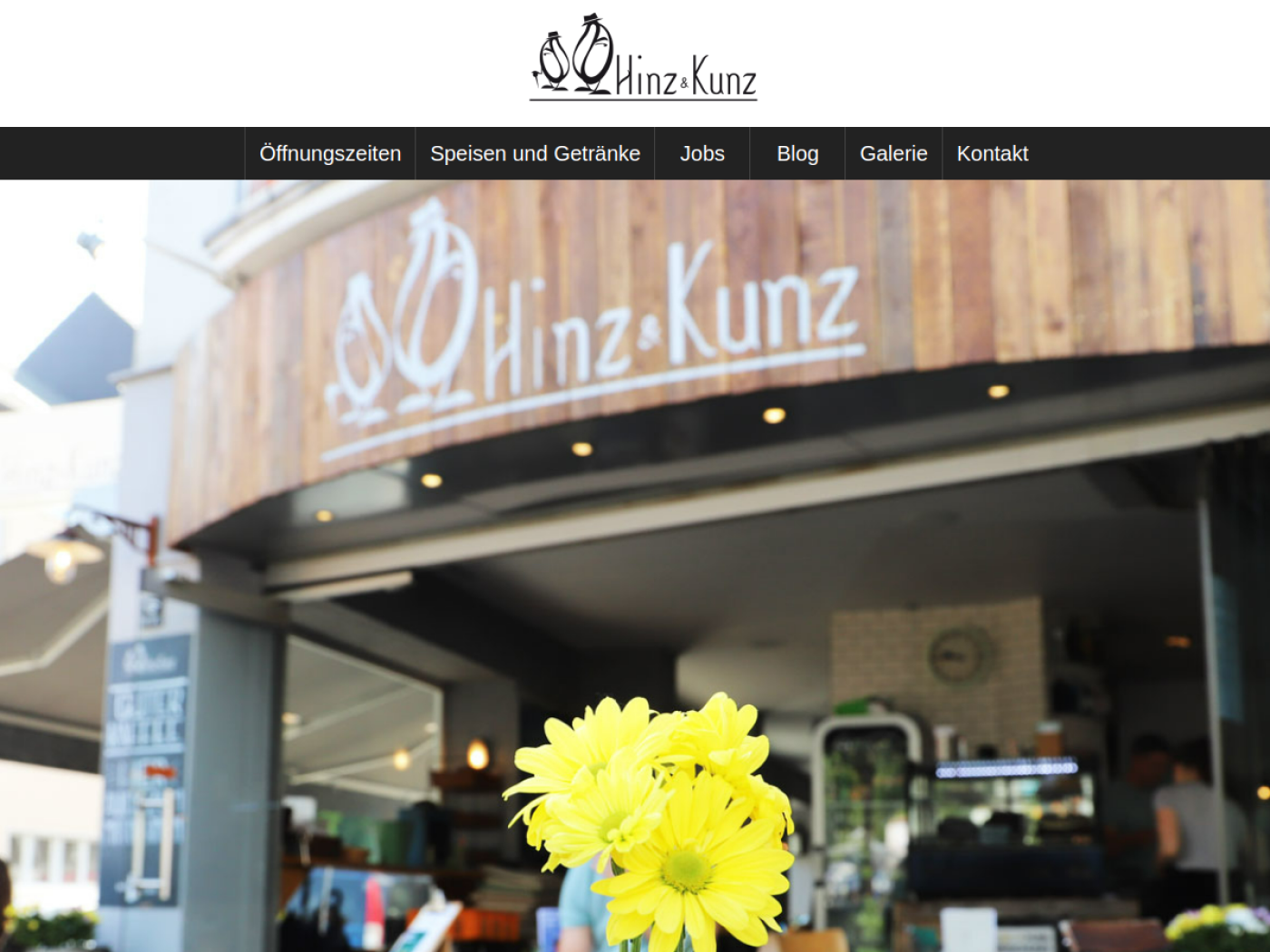 Website-Screenshot von Hinz und Kunz