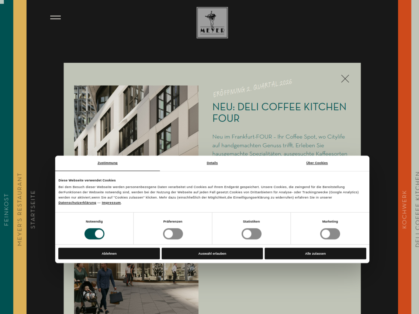 Website-Screenshot von Holbein's