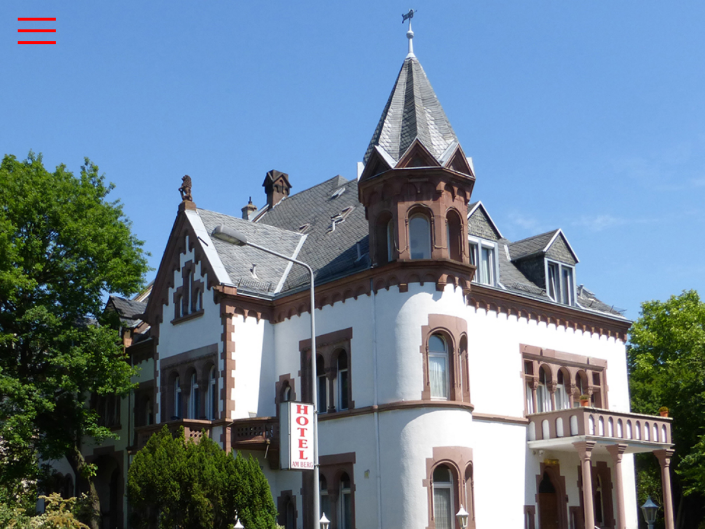 Website-Screenshot von Hotel am Berg