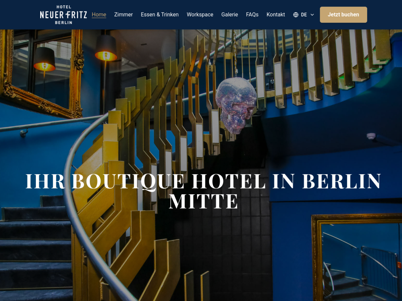 Website-Screenshot von Hotel Neuer Fritz Berlin