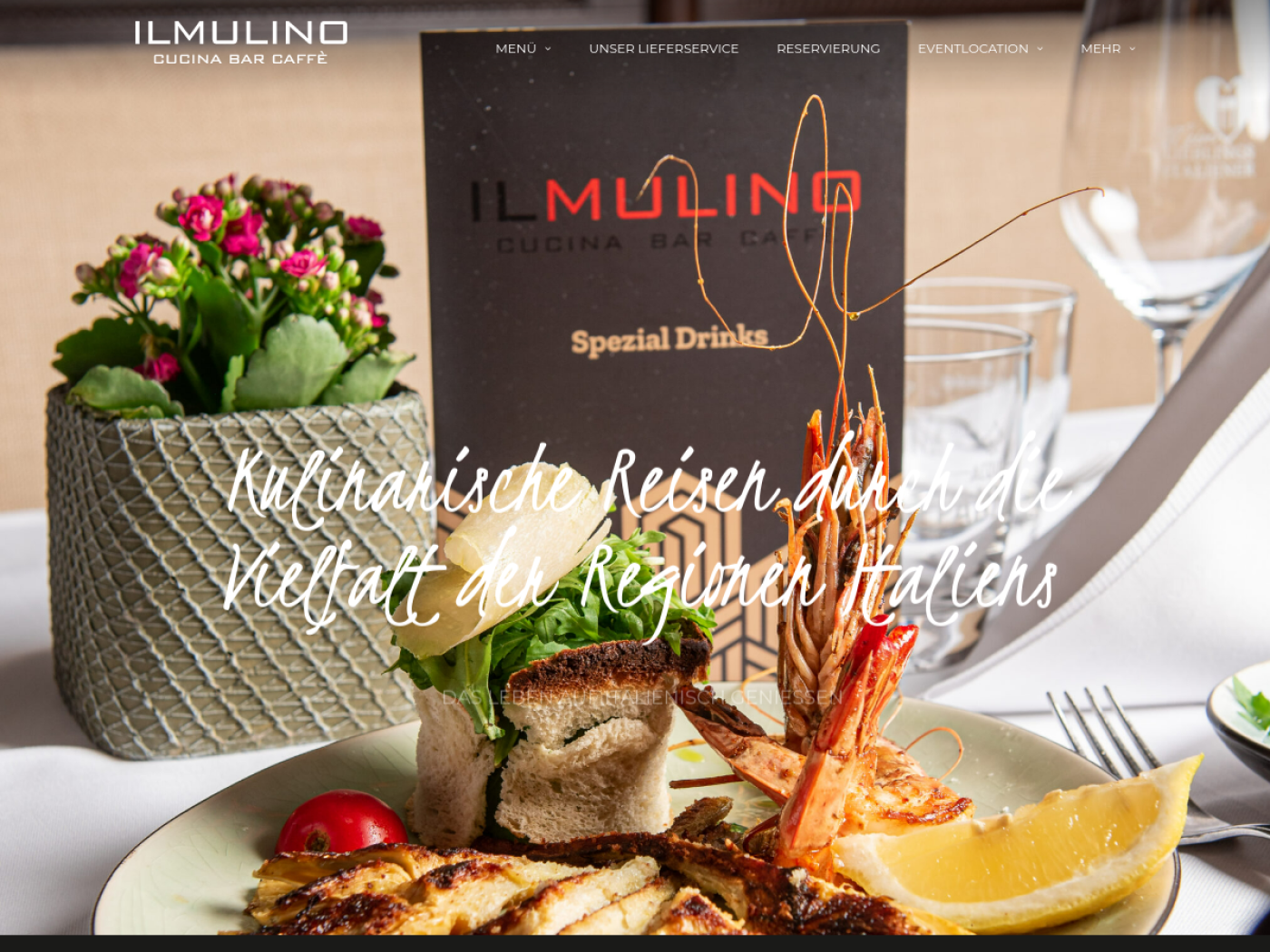 Website-Screenshot von Il Mulino