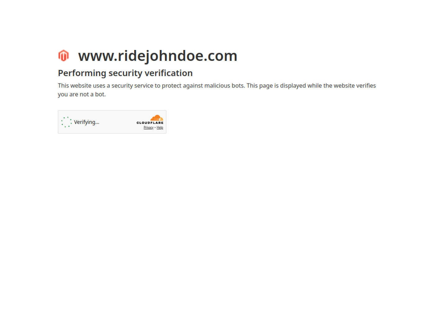 Website-Screenshot von John Doe