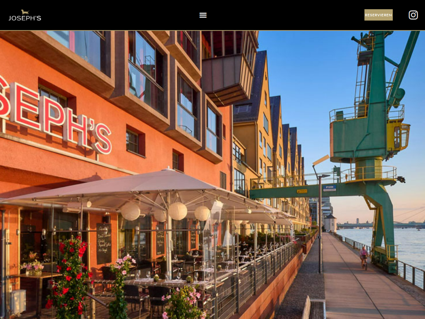 Website-Screenshot von Joseph's