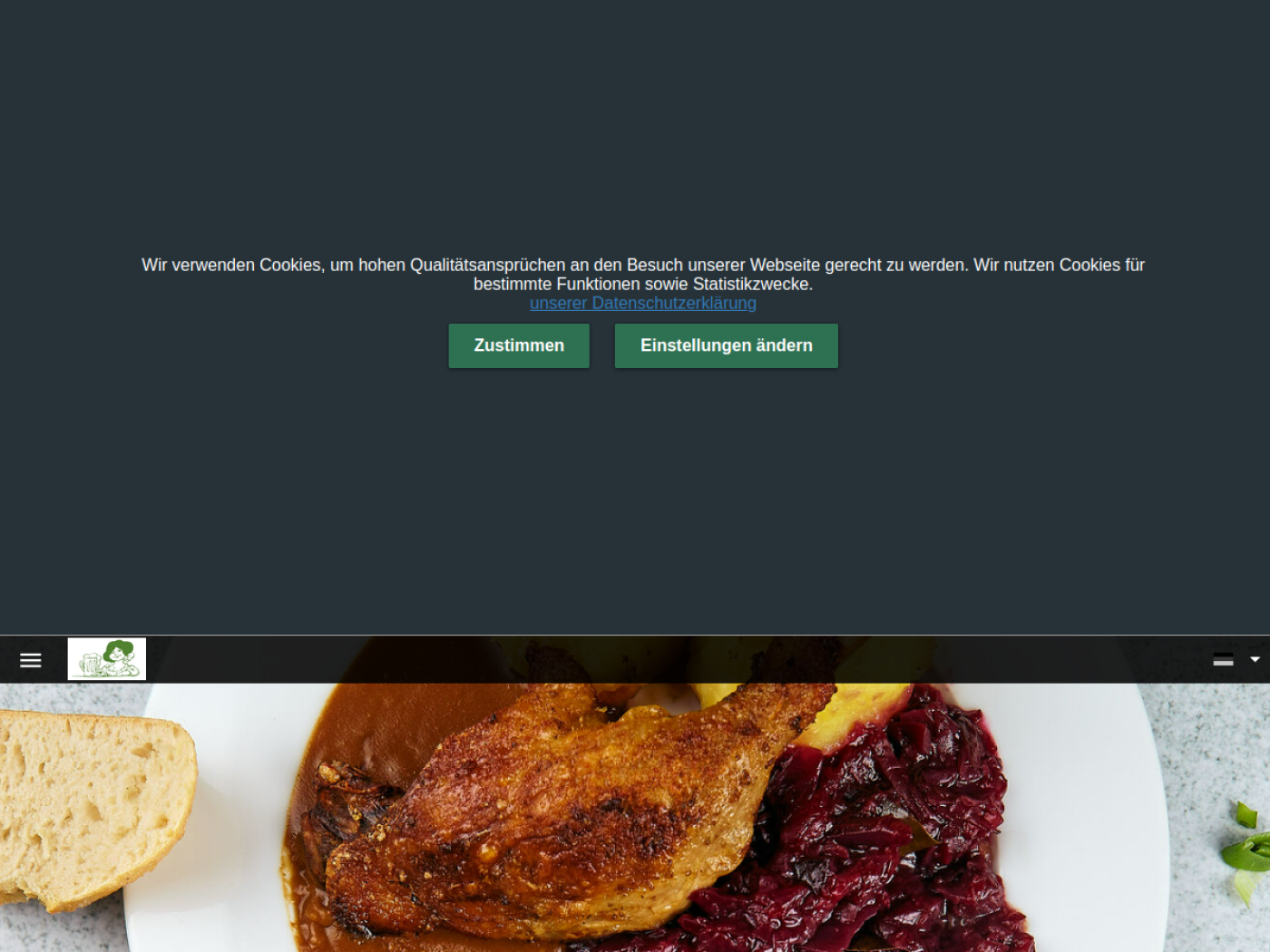 Website-Screenshot von Julchen Hoppe