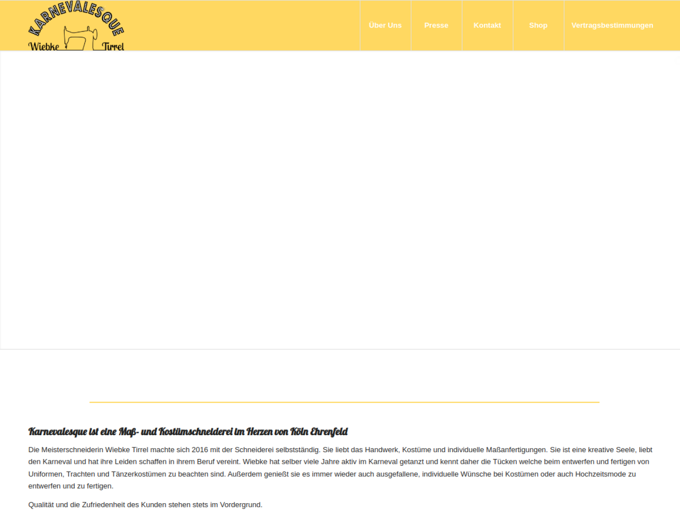 Website-Screenshot von Karnevalesque