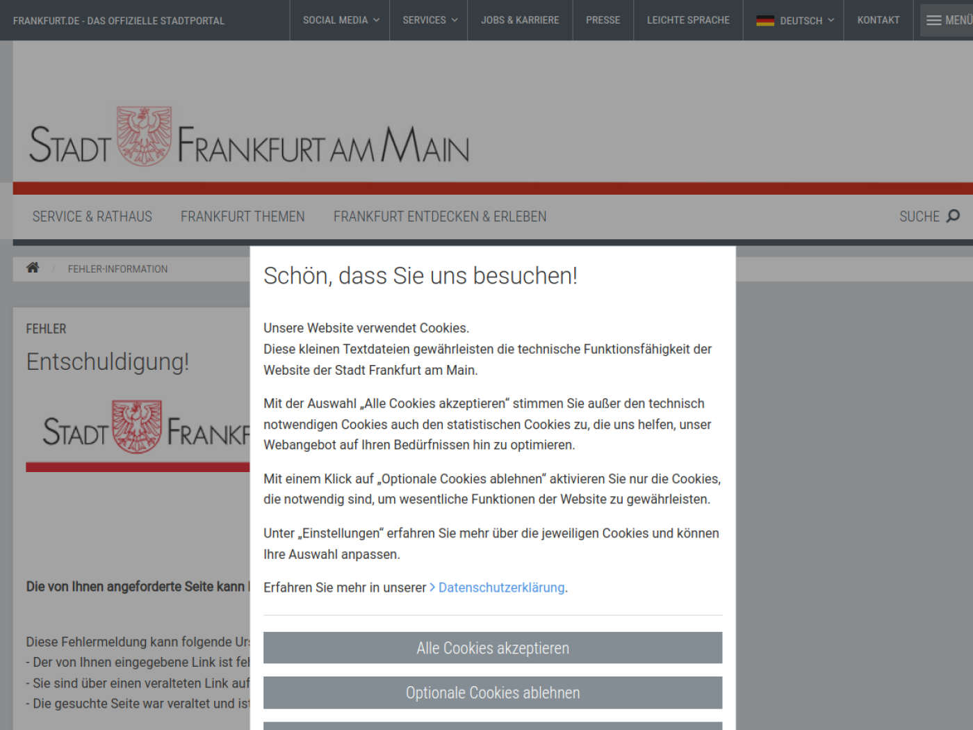 Website-Screenshot von Königsbrünnchen