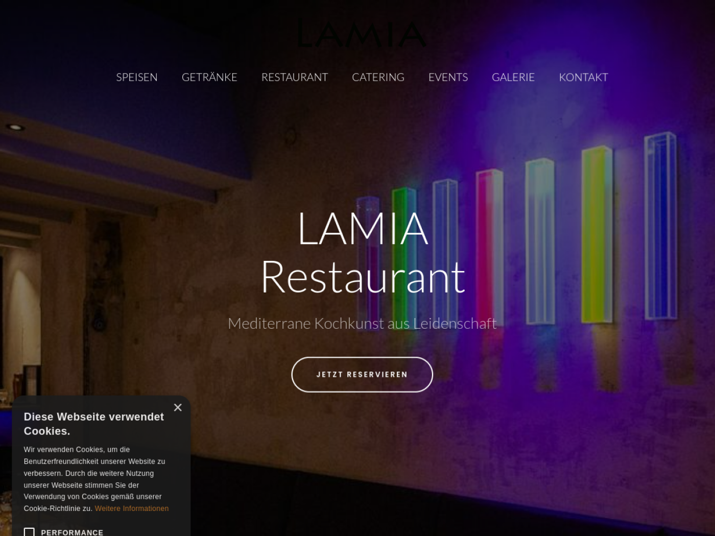 Website-Screenshot von LAMIA