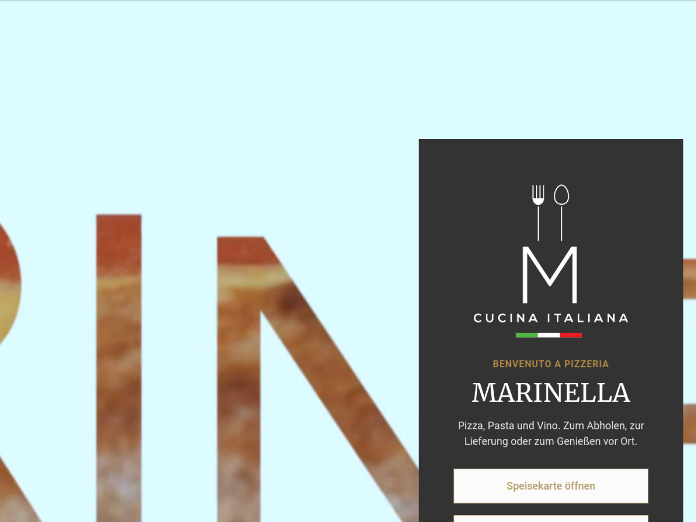 Website-Screenshot von Marinella