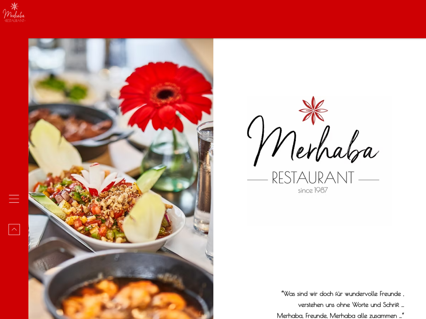 Website-Screenshot von Merhaba