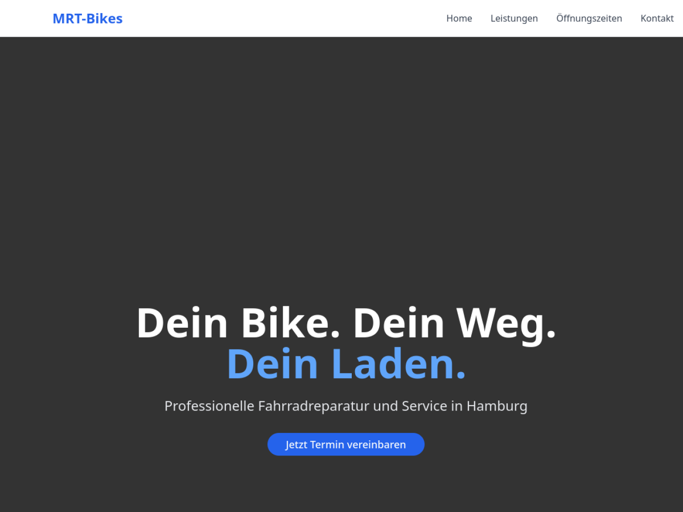 Website-Screenshot von MRT Bikes