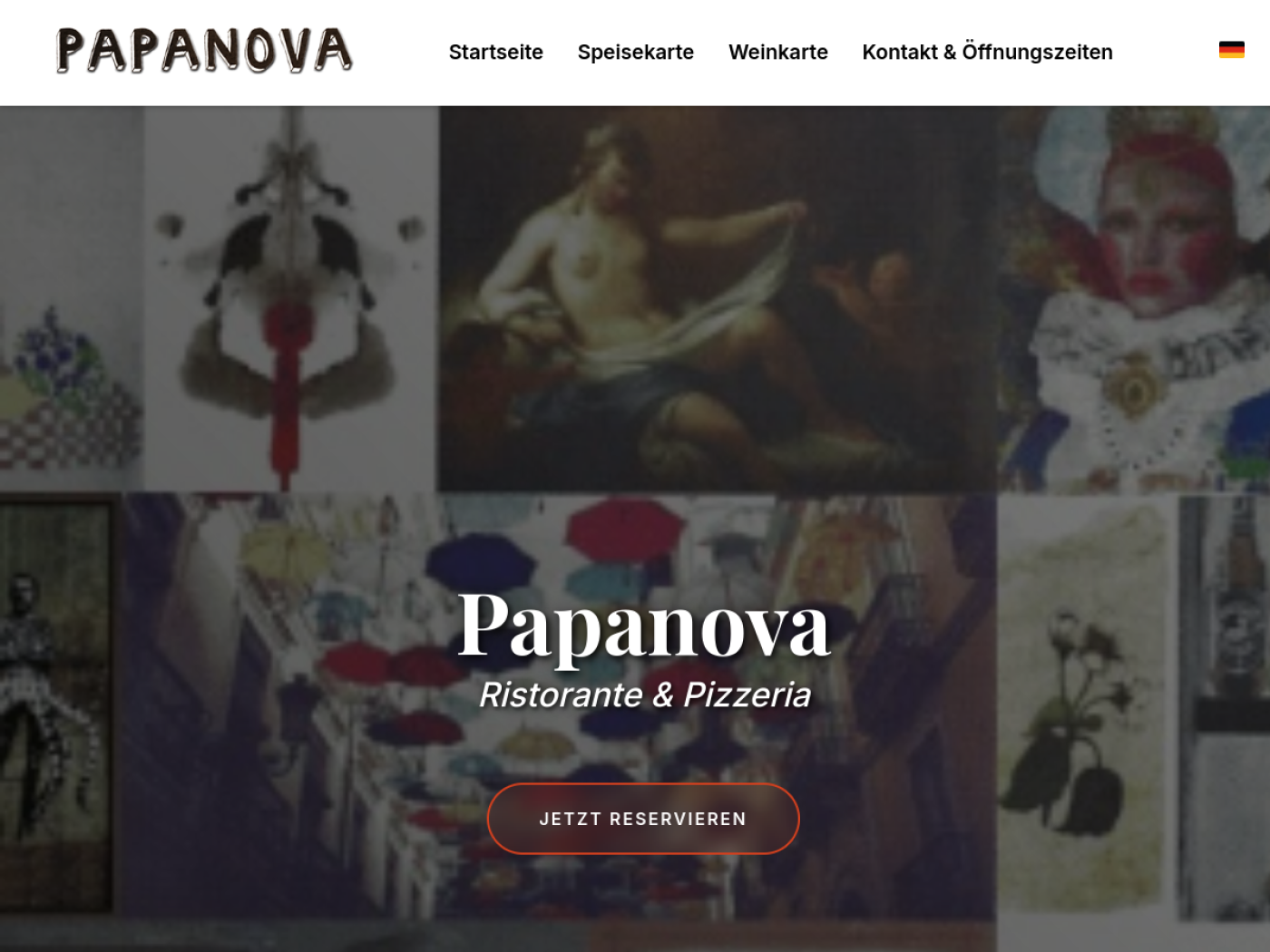 Website-Screenshot von Papanova