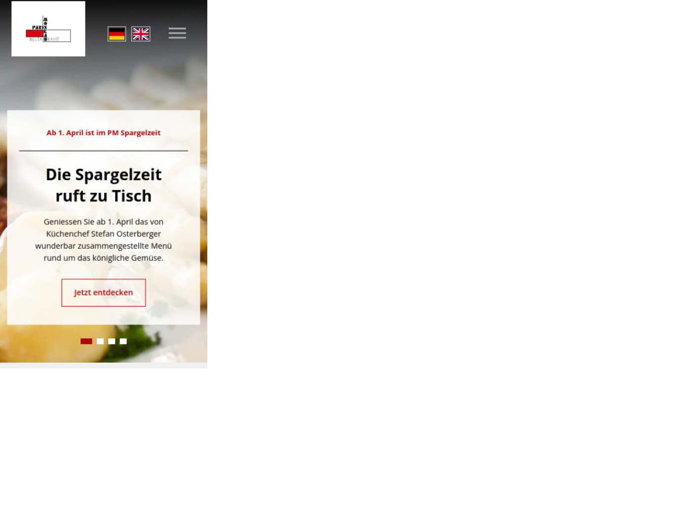 Website-Screenshot von Paris-Moskau
