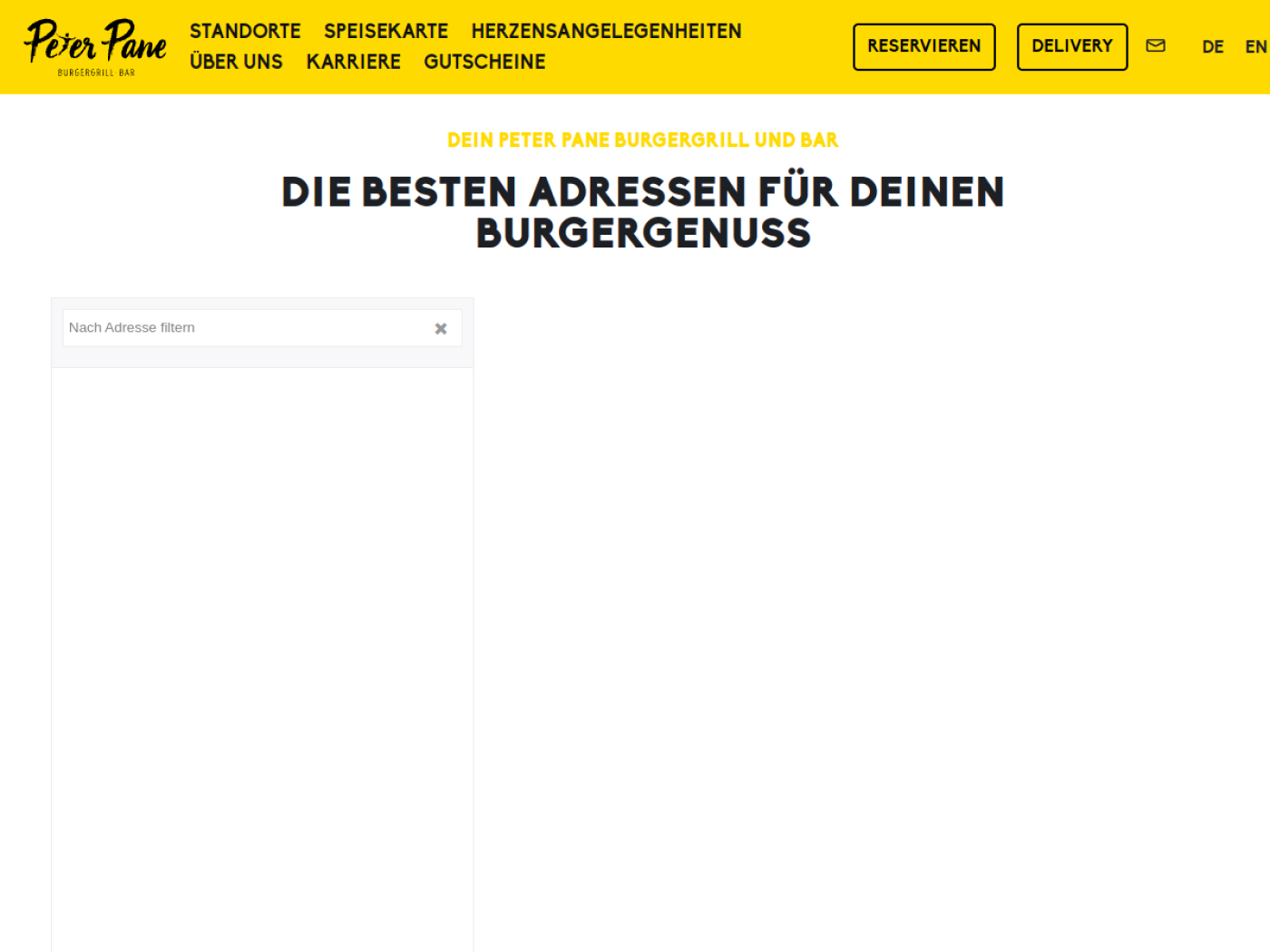 Website-Screenshot von Peter Pane