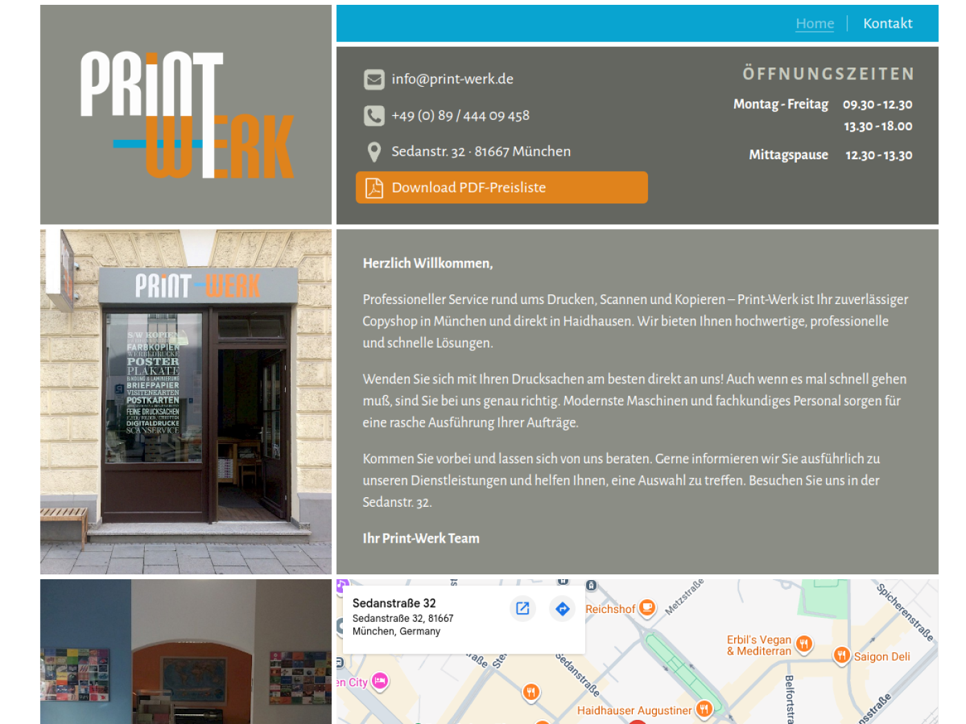 Website-Screenshot von Print-Werk