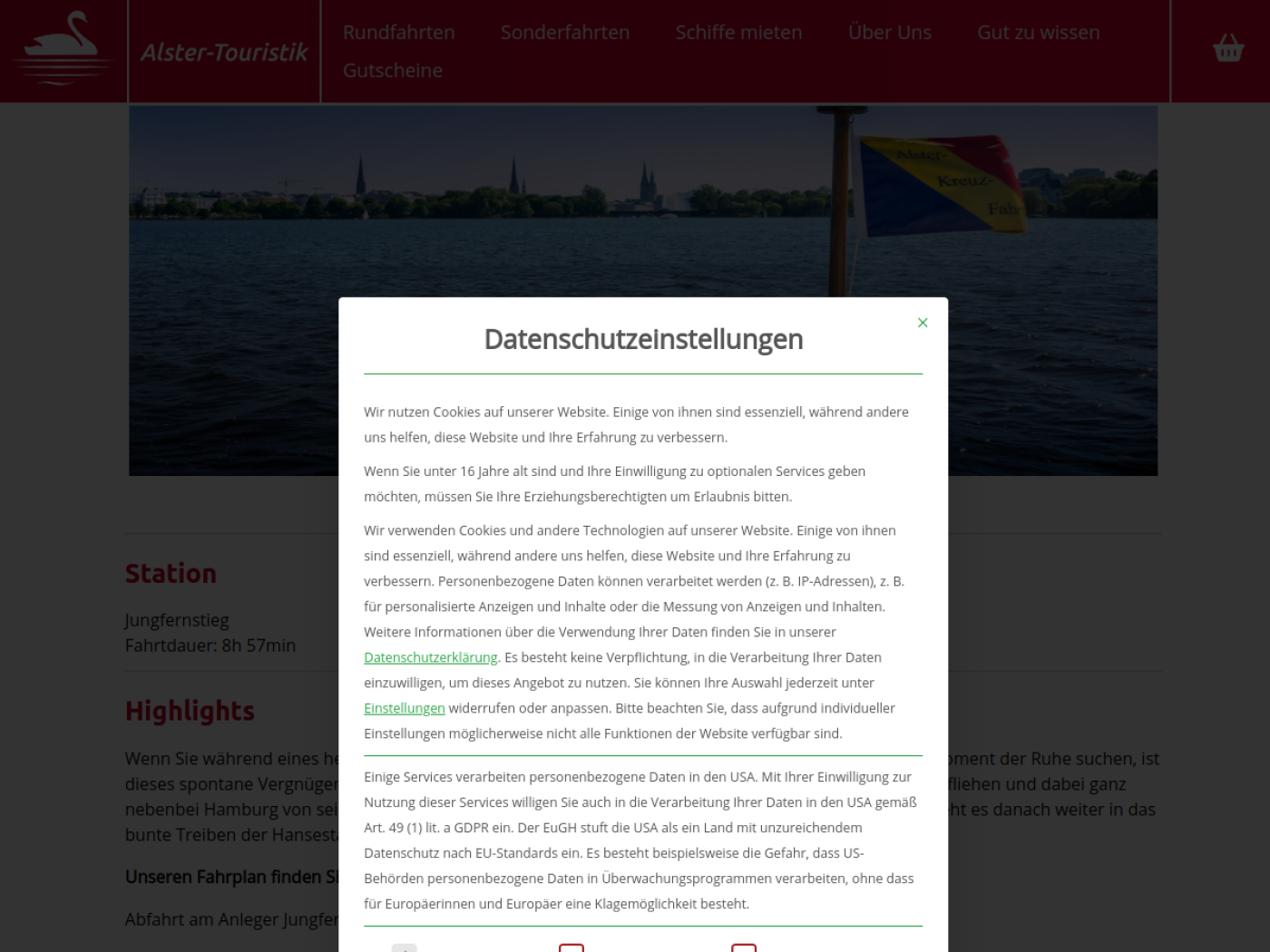 Website-Screenshot von Rabenstraße