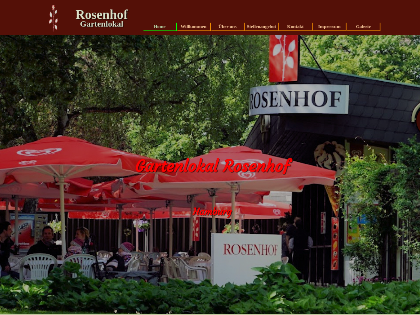 Website-Screenshot von Rosenhof