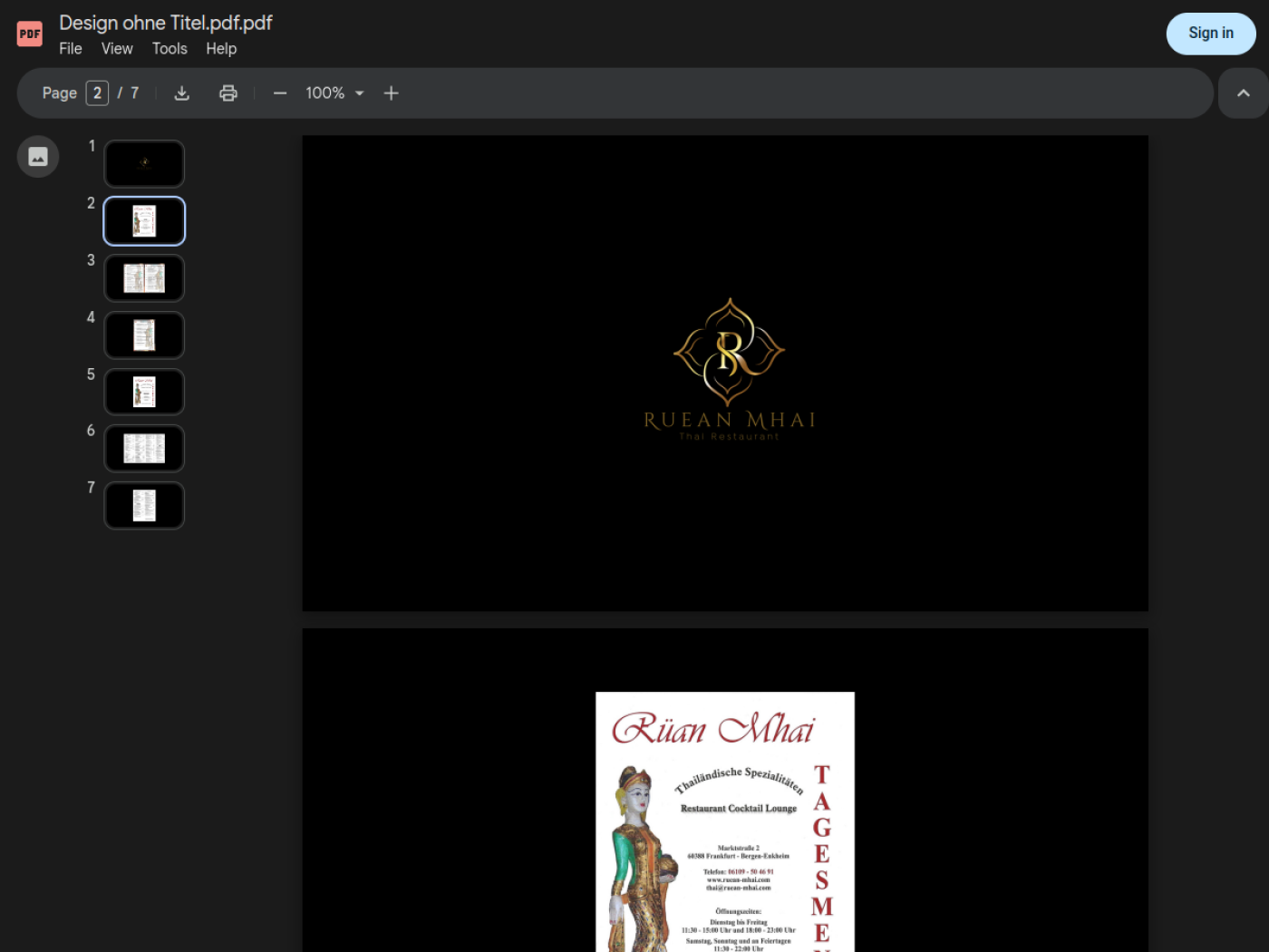 Website-Screenshot von Rüan Mhai
