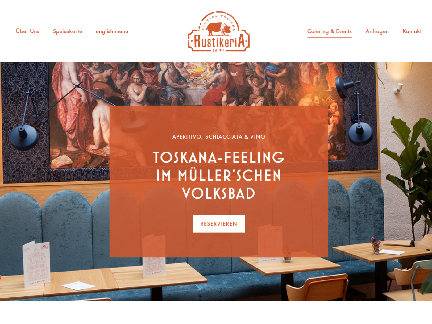 Website-Screenshot von Rustikeria