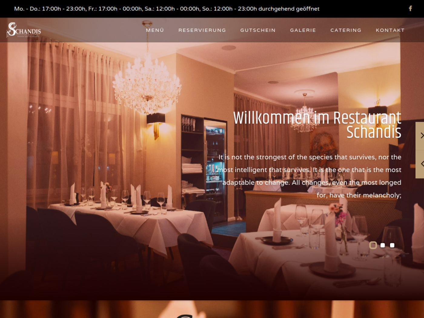 Website-Screenshot von Schandis