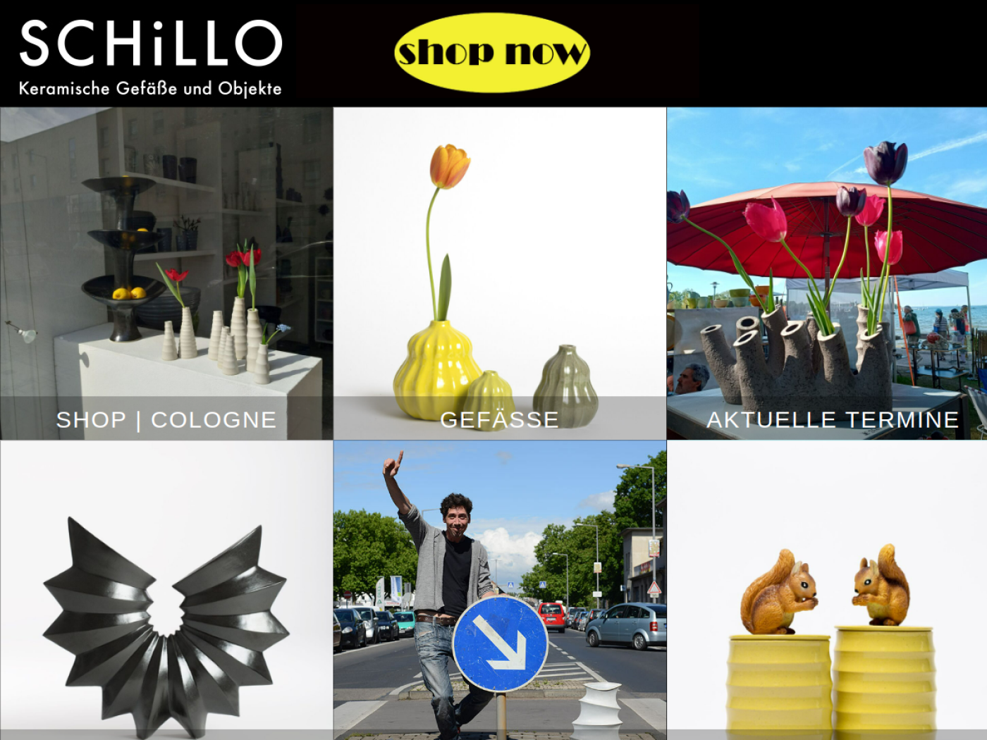Website-Screenshot von Schillo keramische Gefäße