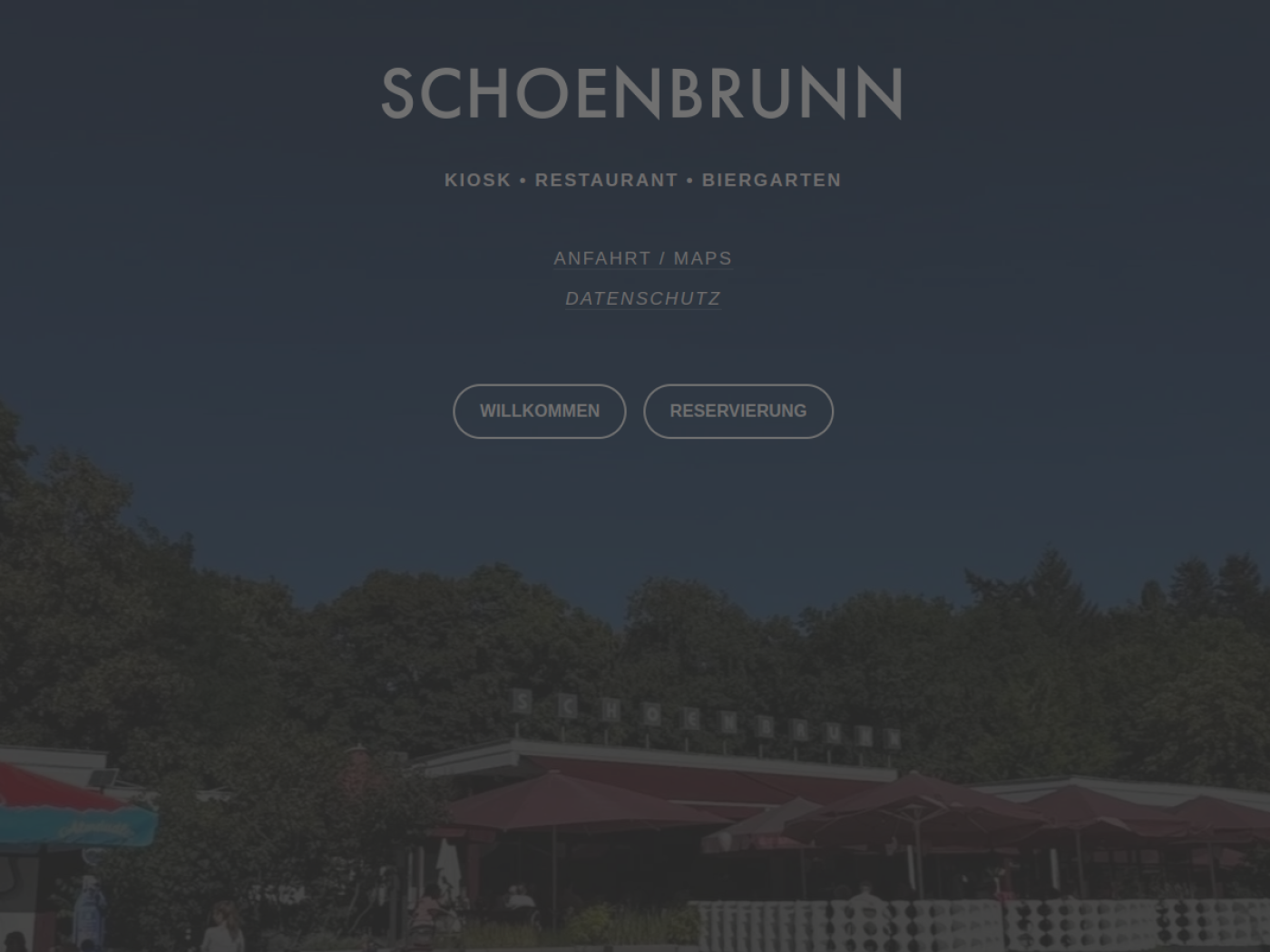 Website-Screenshot von Schönbrunn