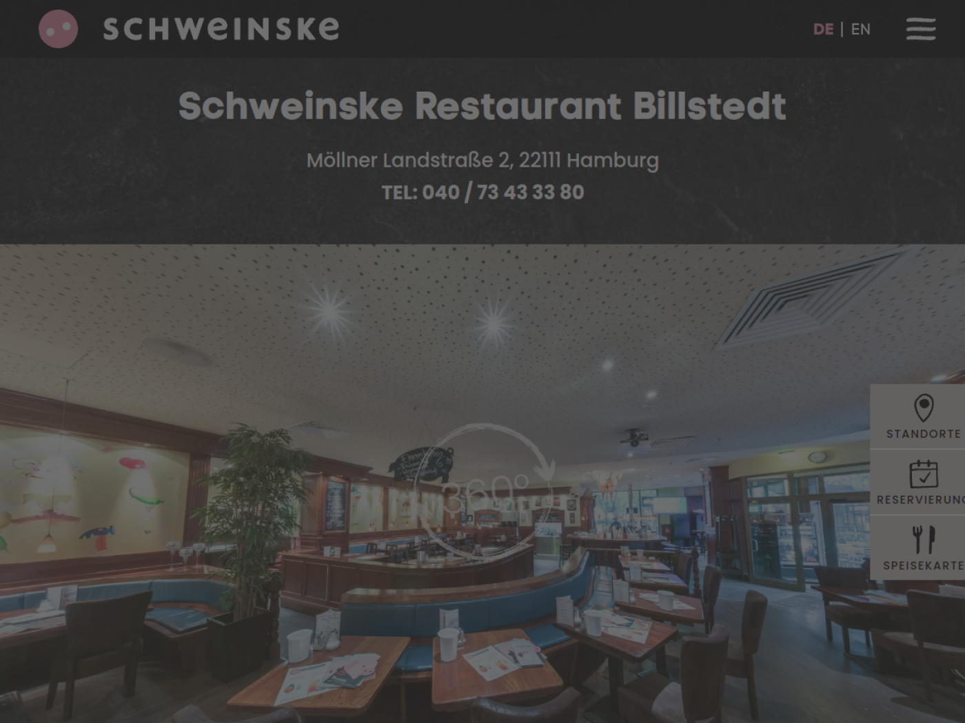 Website-Screenshot von Schweinske