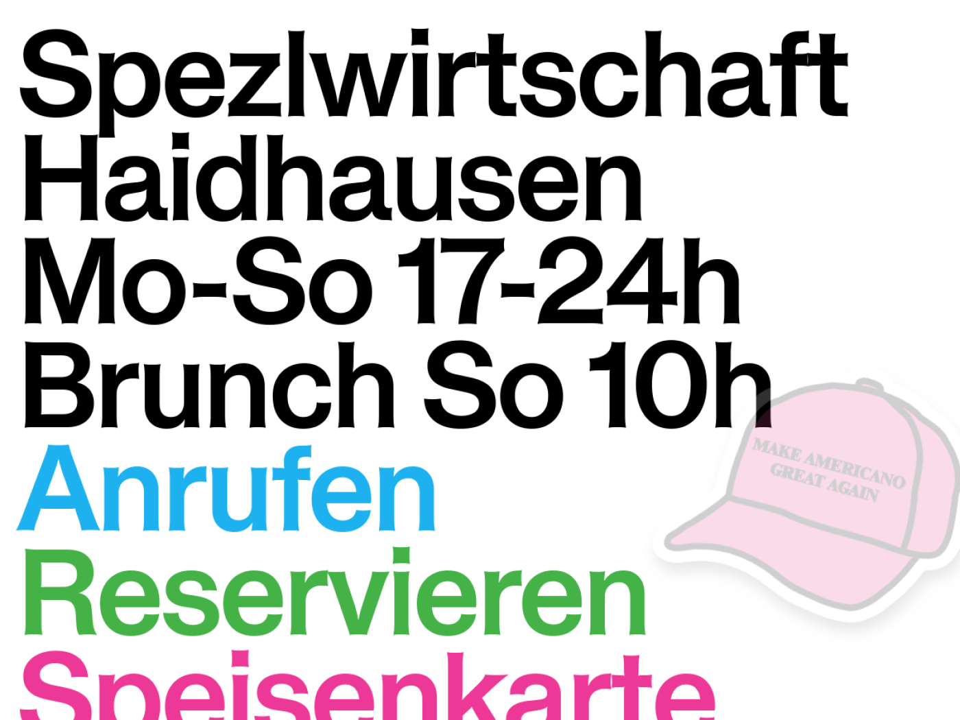Website-Screenshot von Spezlwirtschaft