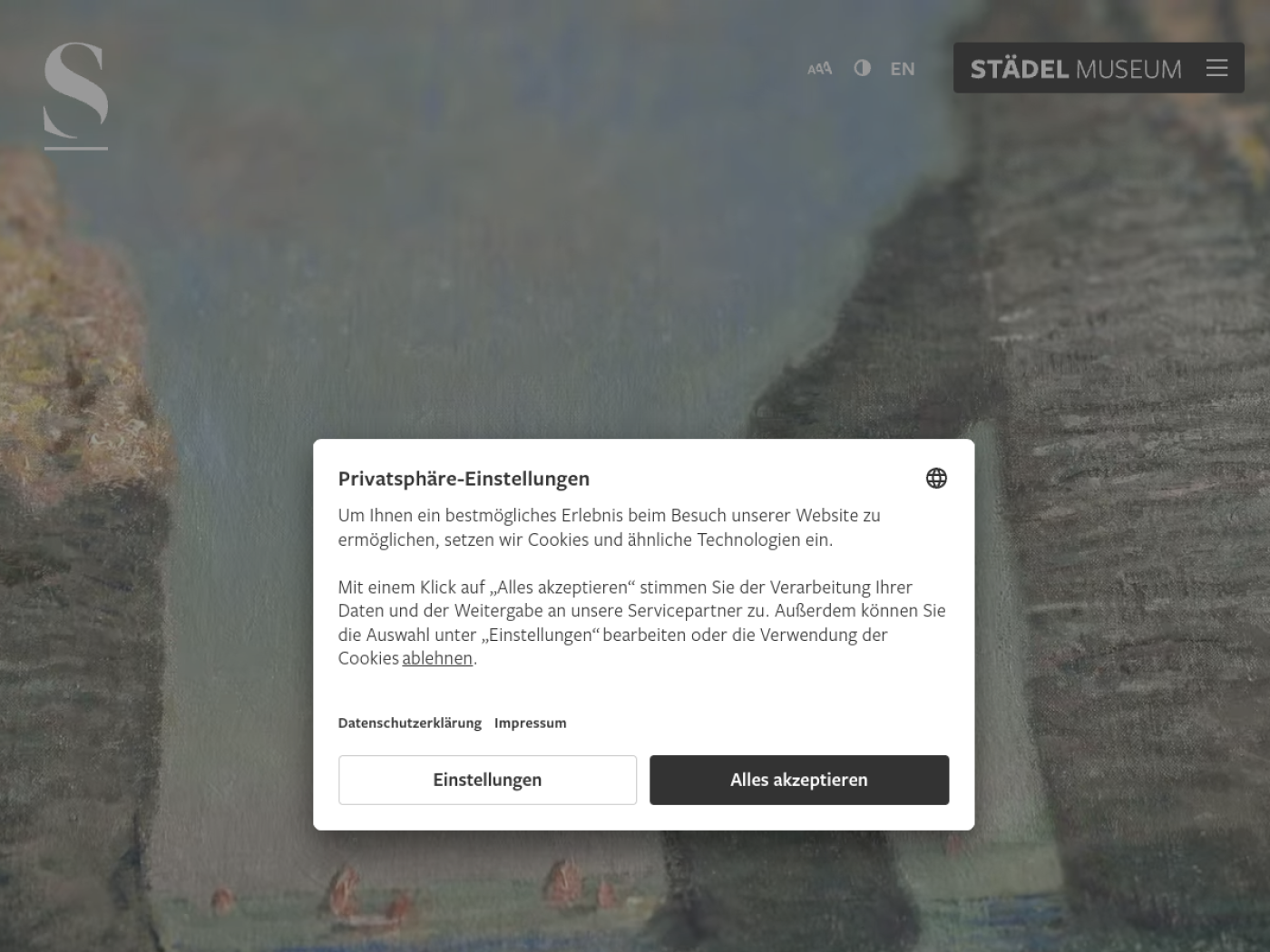 Website-Screenshot von Städel Museum