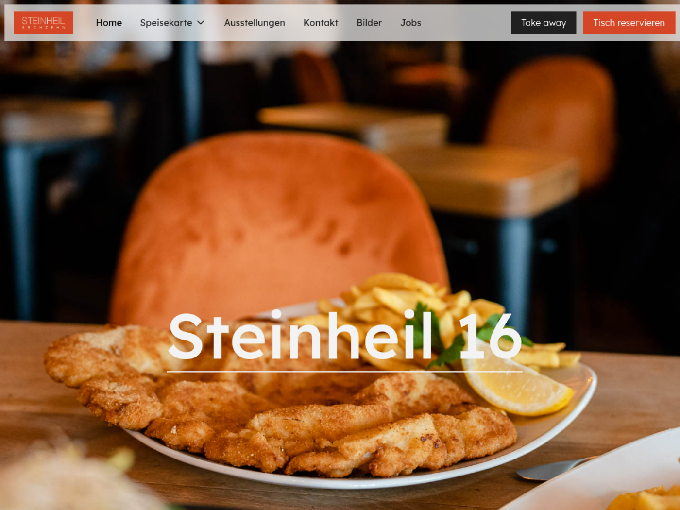 Website-Screenshot von Steinheil Sechzehn