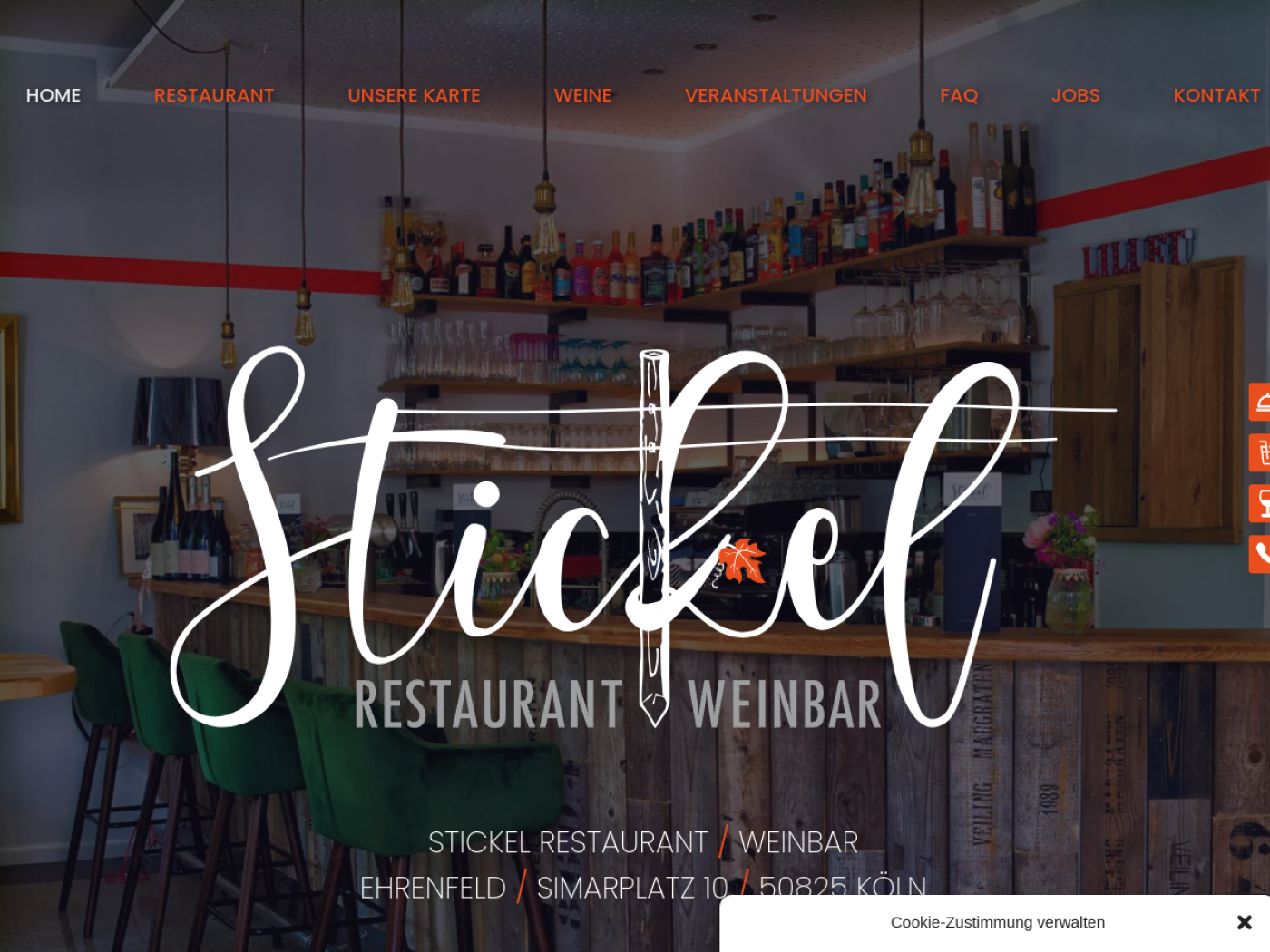 Website-Screenshot von Stickel