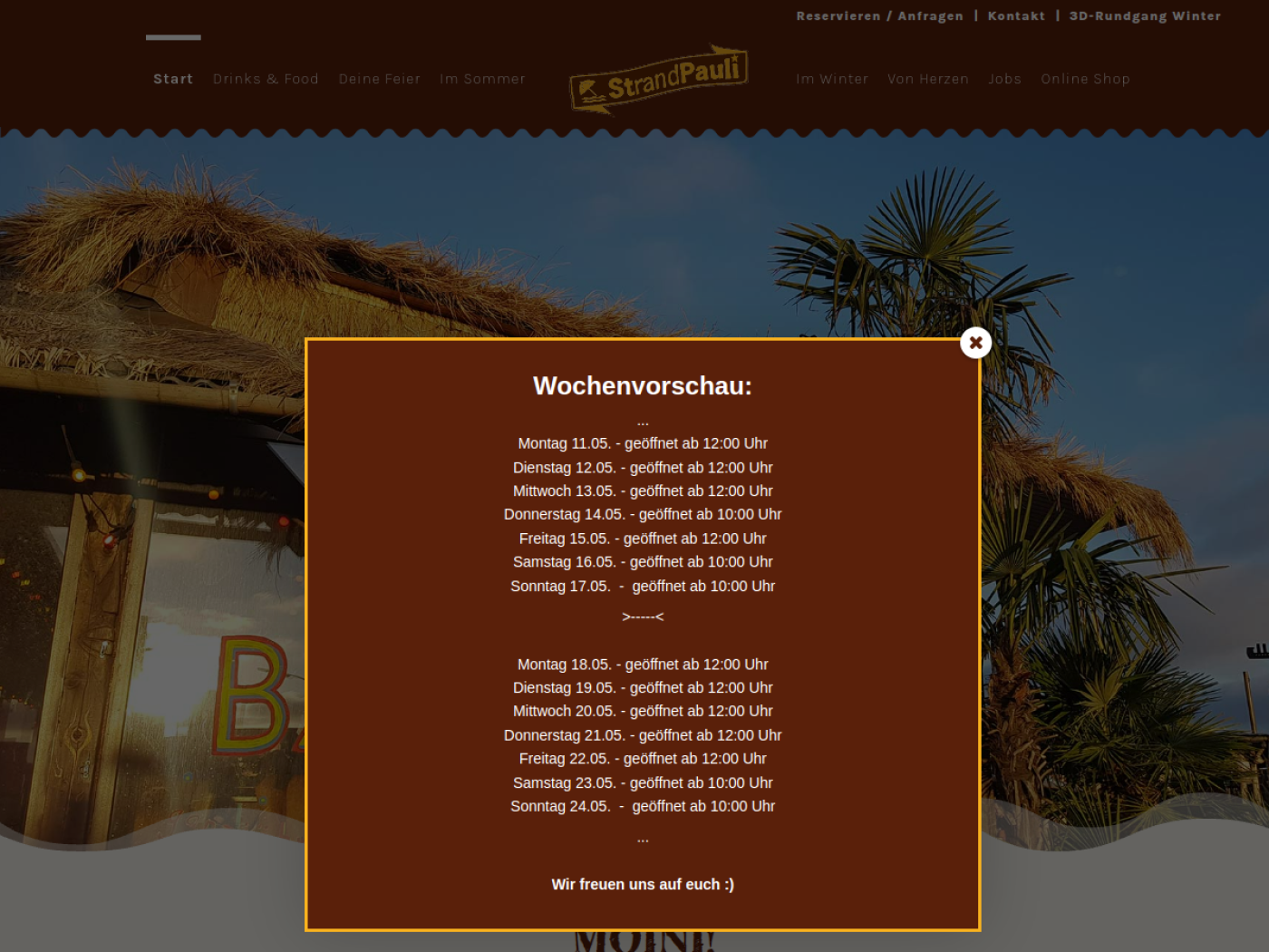 Website-Screenshot von StrandPauli